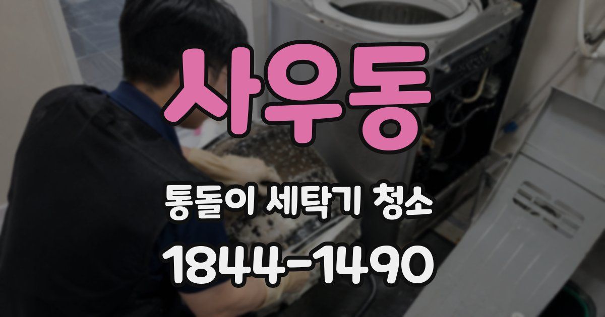 사우동 통돌이 세탁기 청소