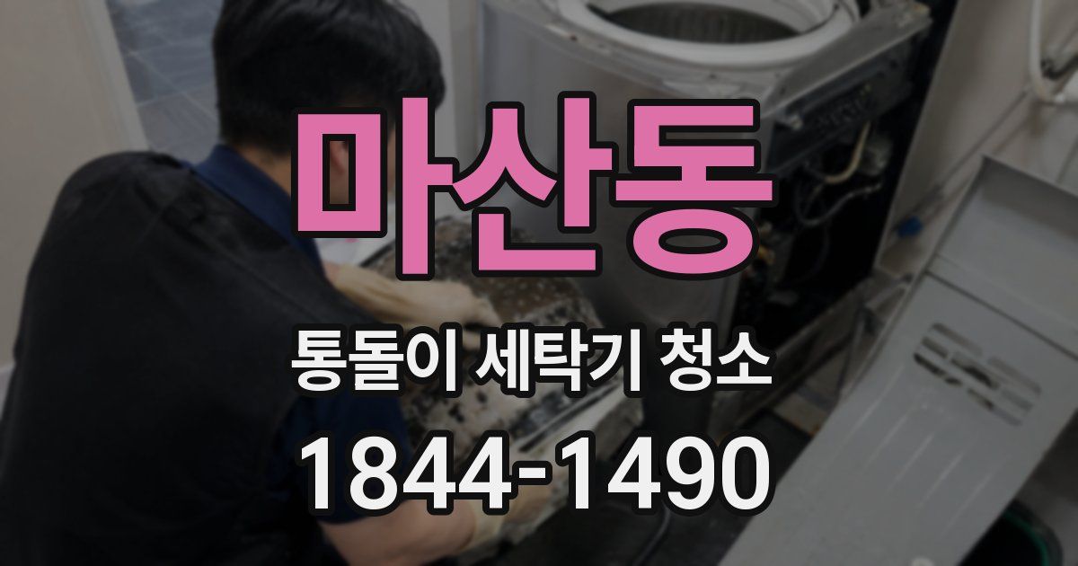 마산동 통돌이 세탁기 청소