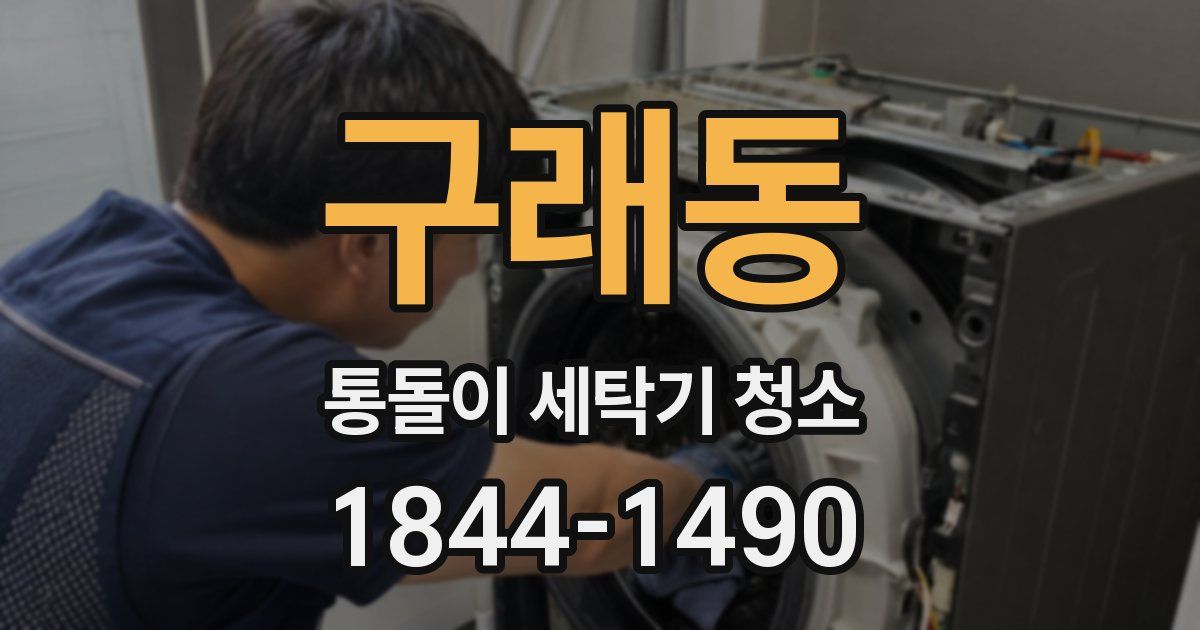 구래동 통돌이 세탁기 청소