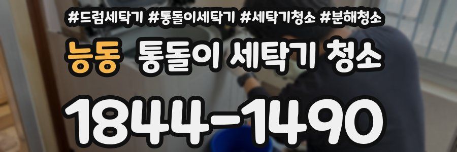 능동 통돌이 세탁기 청소
