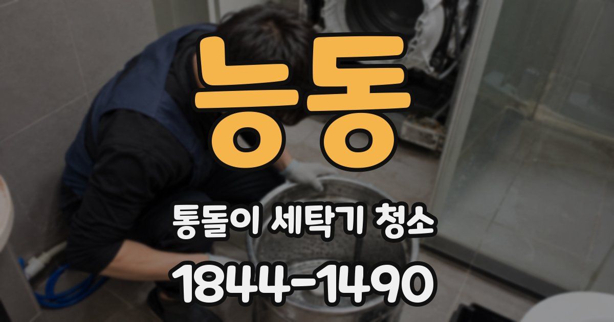능동 통돌이 세탁기 청소