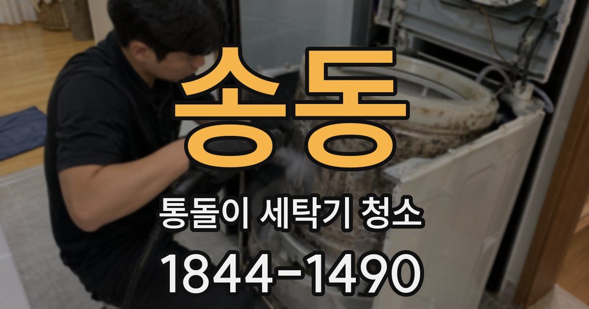 송동 통돌이 세탁기 청소