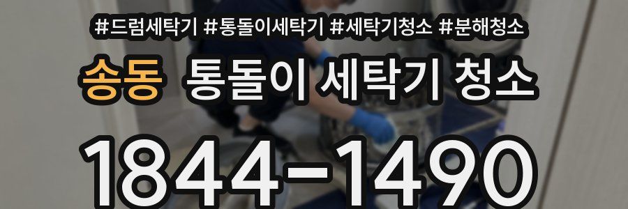 송동 통돌이 세탁기 청소