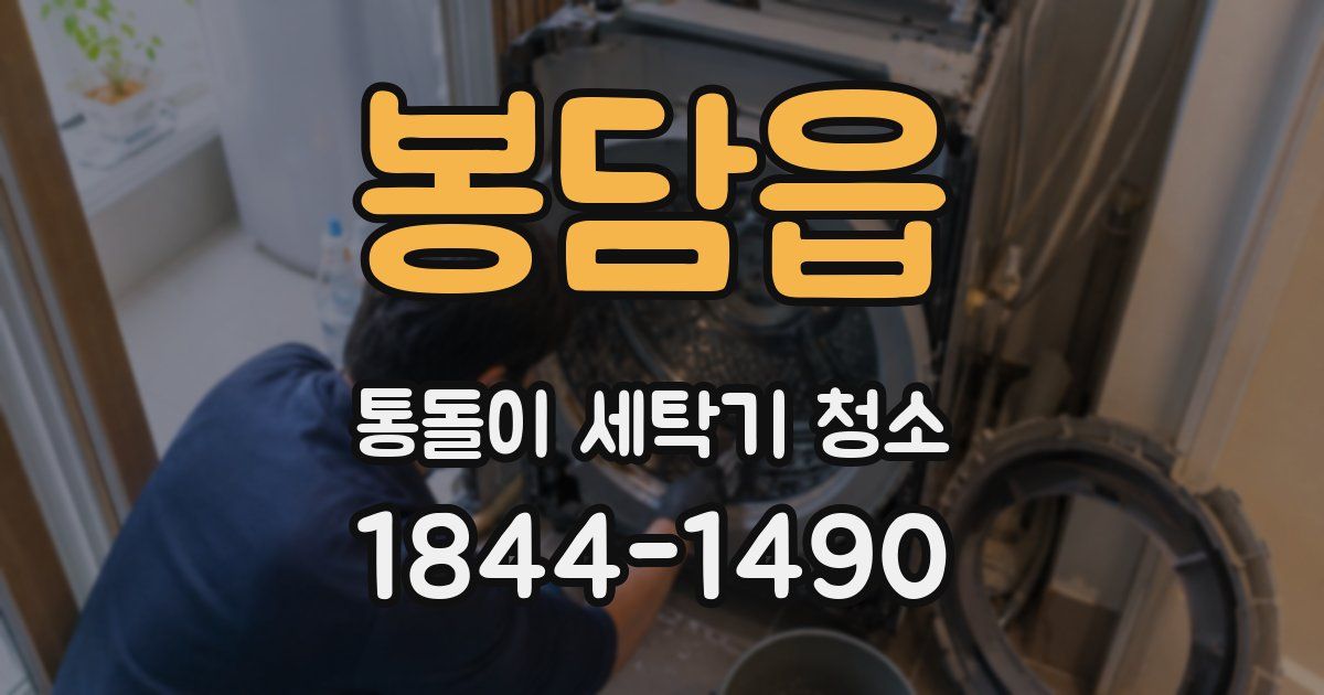 봉담읍 통돌이 세탁기 청소