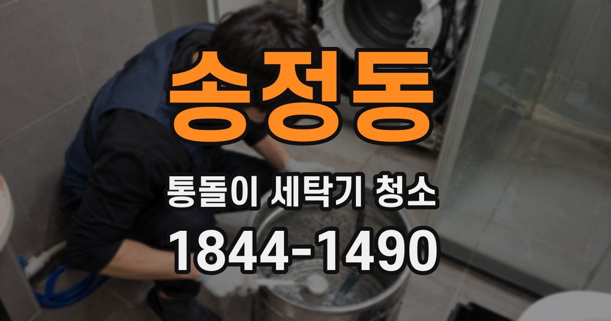 송정동 통돌이 세탁기 청소