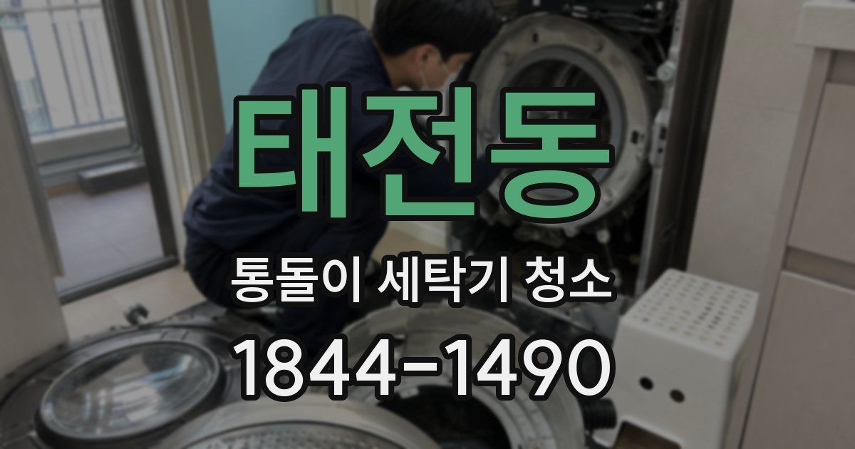태전동 통돌이 세탁기 청소