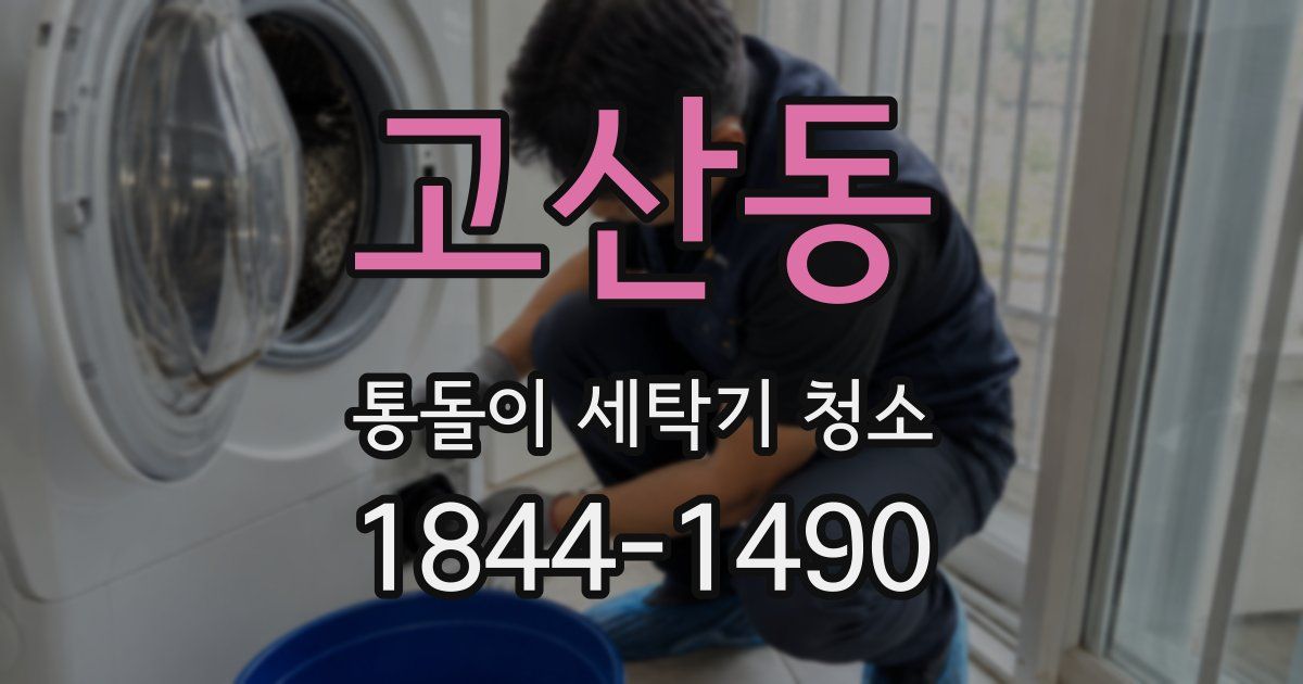 고산동 통돌이 세탁기 청소