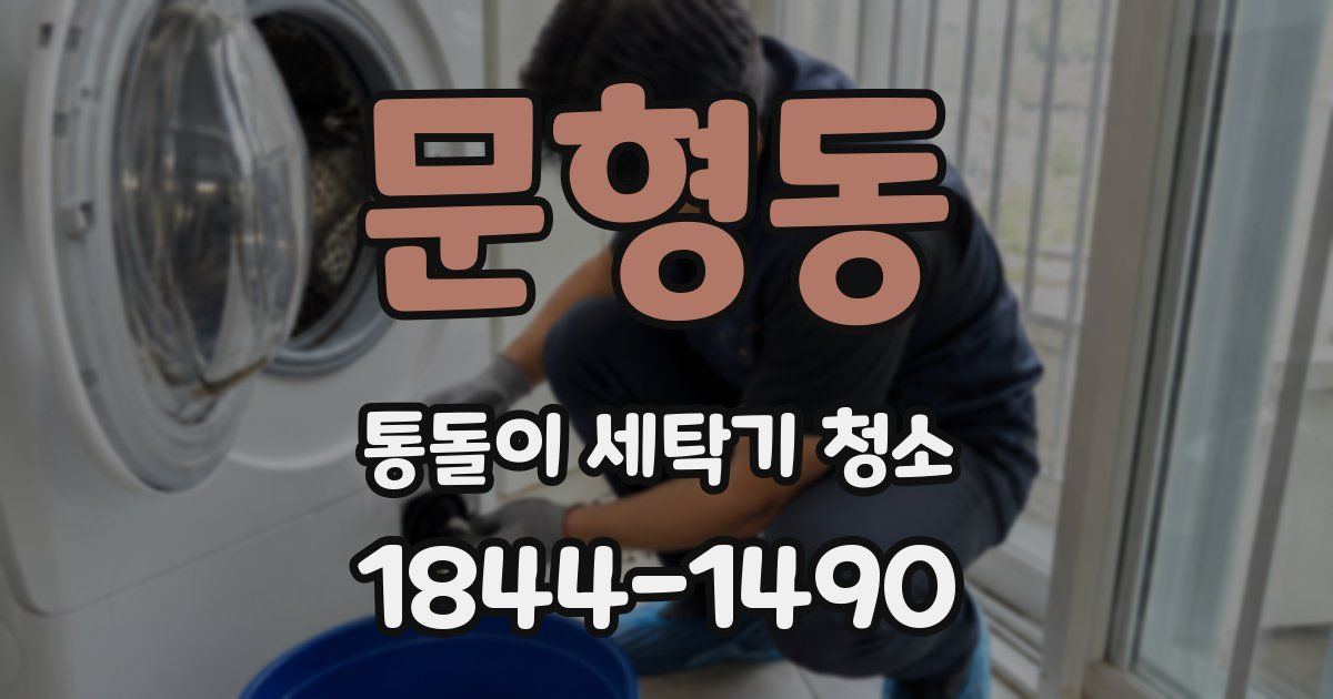 문형동 통돌이 세탁기 청소