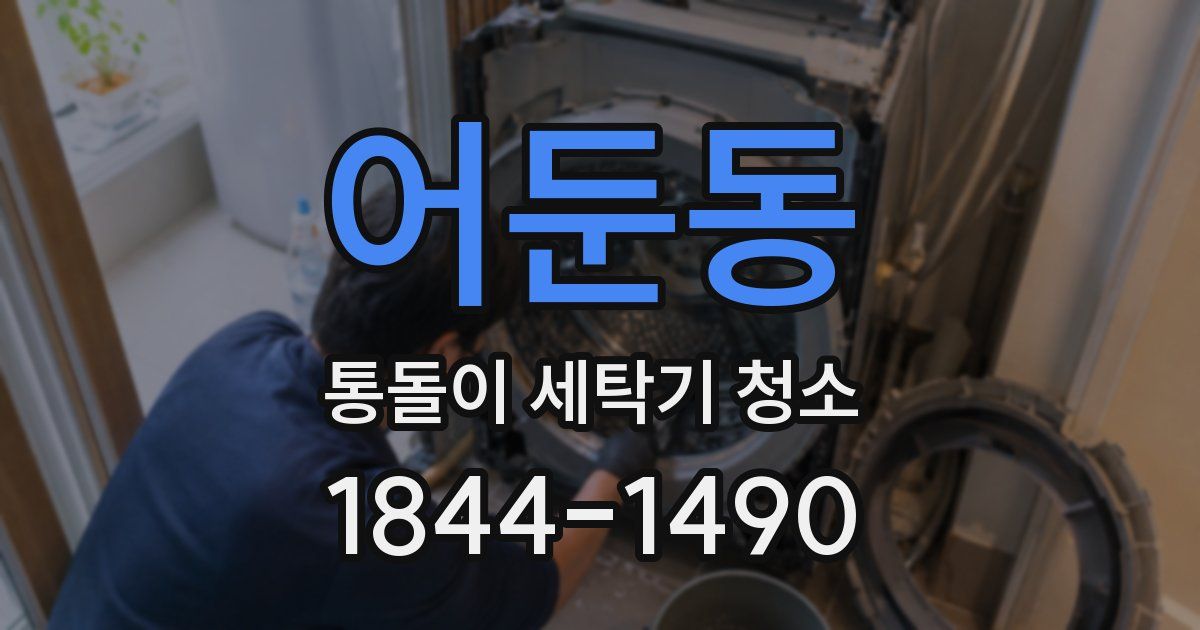 어둔동 통돌이 세탁기 청소