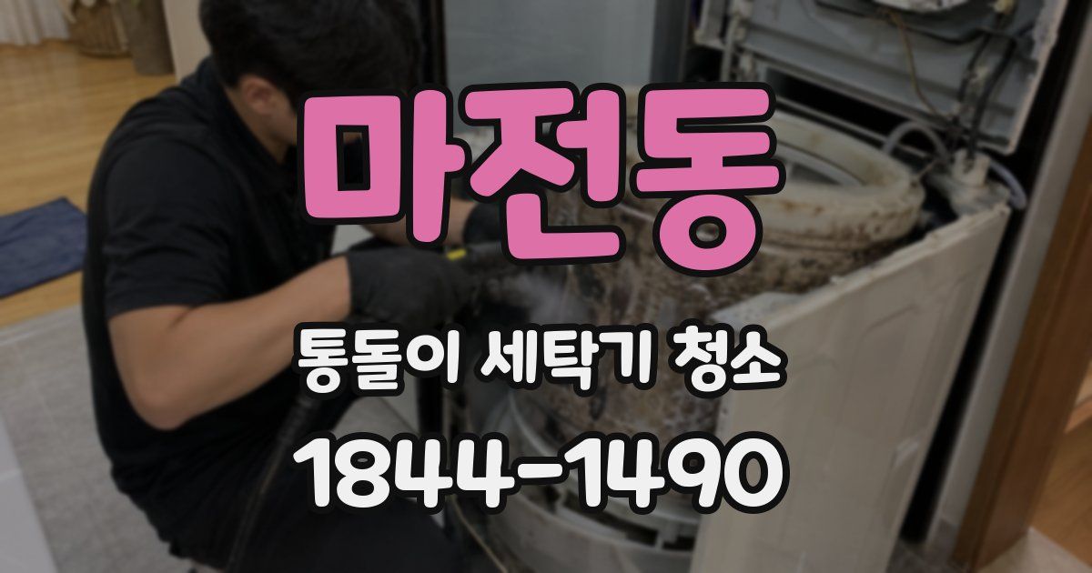 마전동 통돌이 세탁기 청소