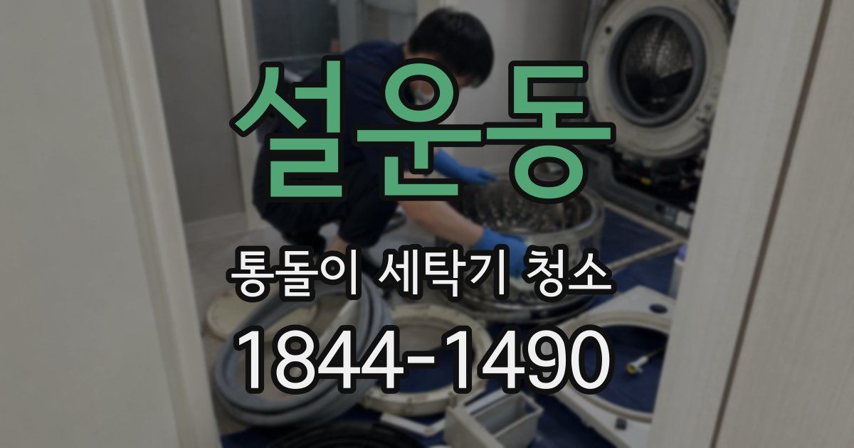 설운동 통돌이 세탁기 청소