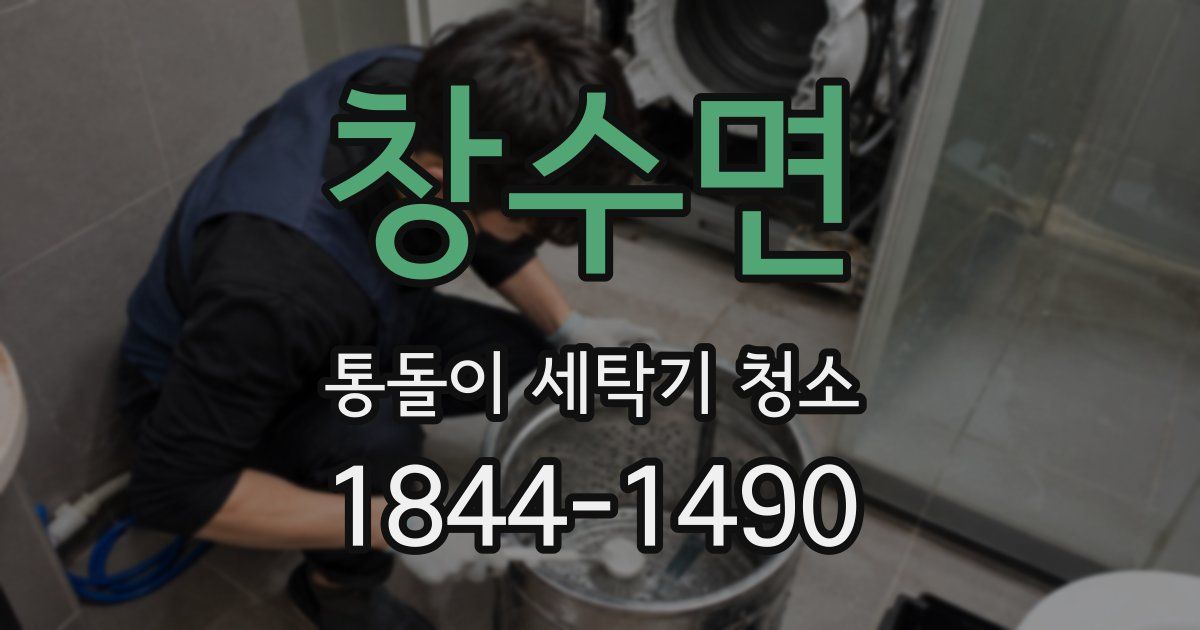 창수면 통돌이 세탁기 청소