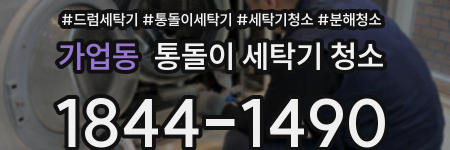 가업동 통돌이 세탁기 청소