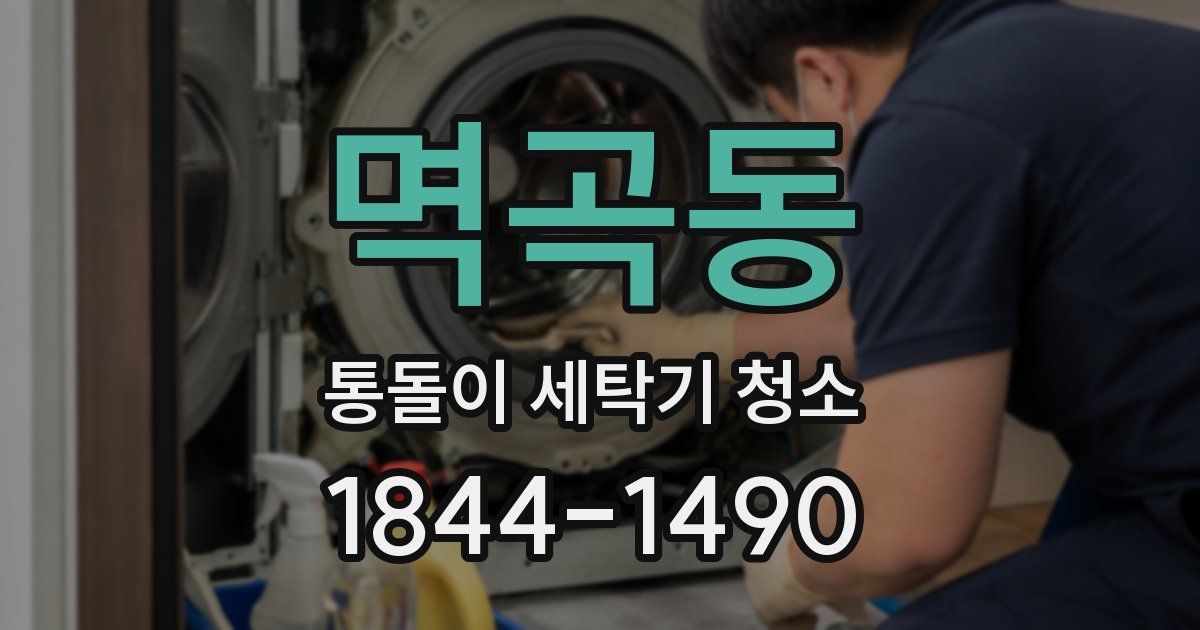 멱곡동 통돌이 세탁기 청소