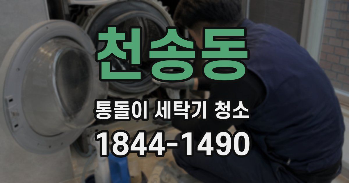 천송동 통돌이 세탁기 청소