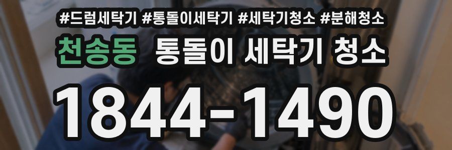 천송동 통돌이 세탁기 청소