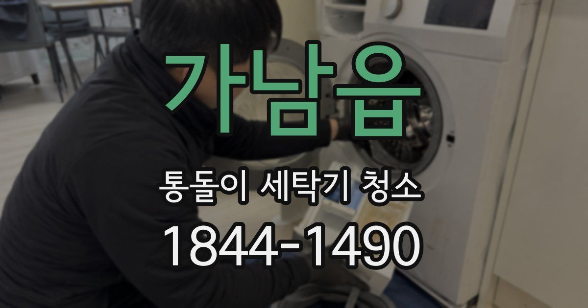 가남읍 통돌이 세탁기 청소