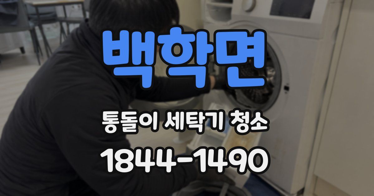 백학면 통돌이 세탁기 청소