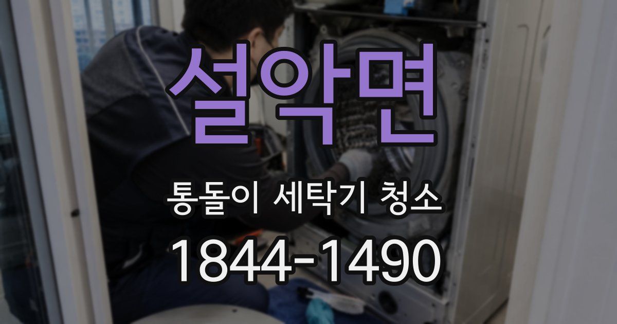 설악면 통돌이 세탁기 청소