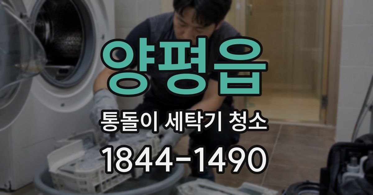 양평읍 통돌이 세탁기 청소