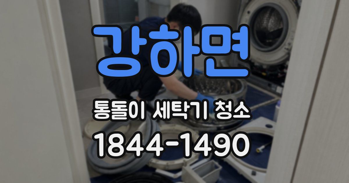 강하면 통돌이 세탁기 청소