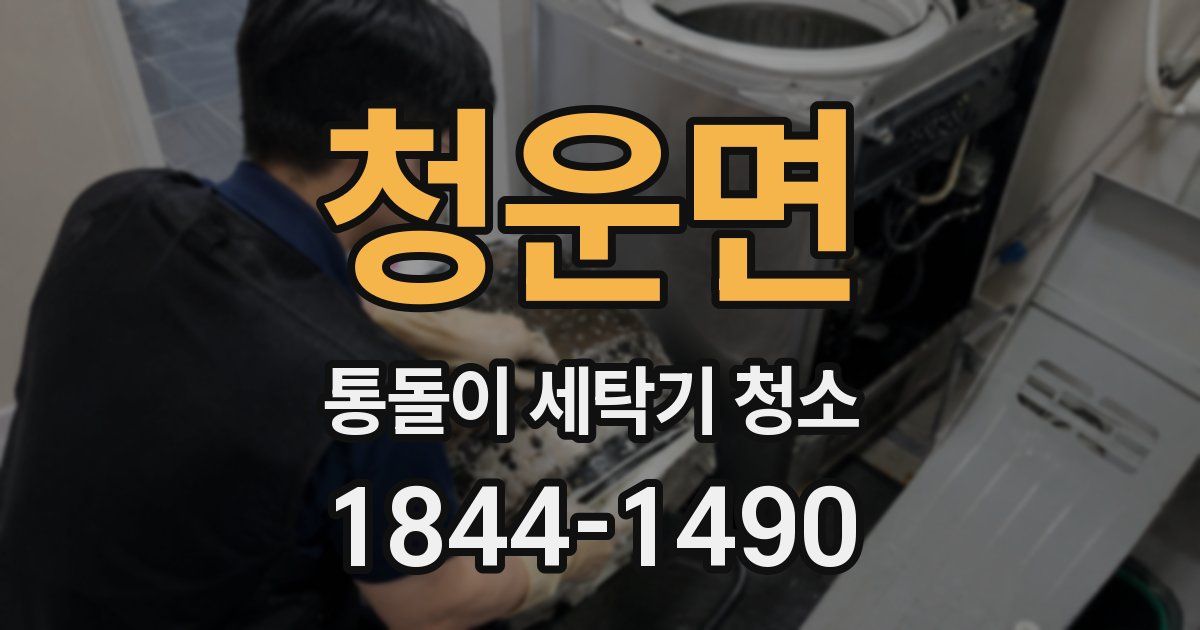 청운면 통돌이 세탁기 청소