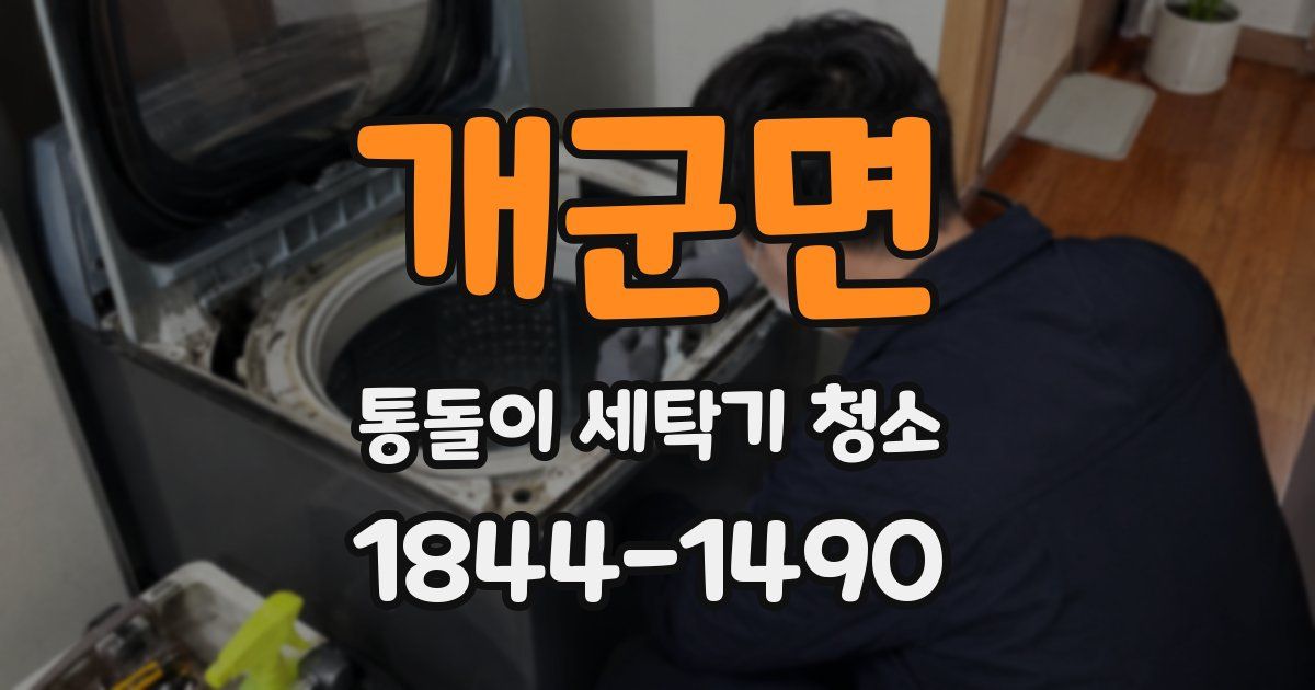 개군면 통돌이 세탁기 청소