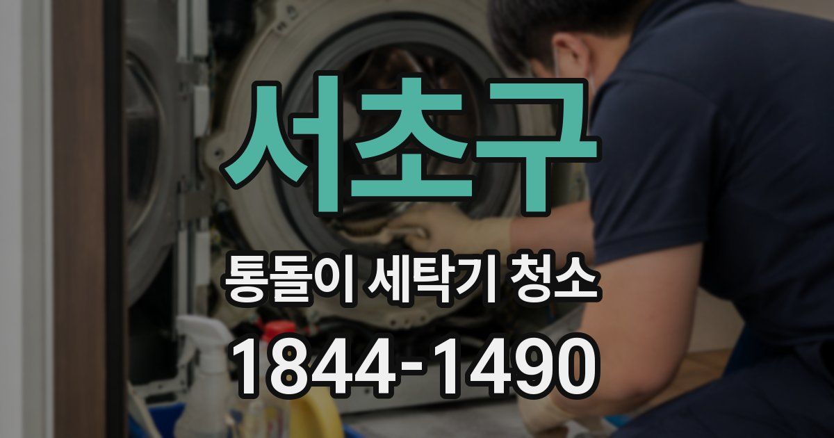 서초구 통돌이 세탁기 청소
