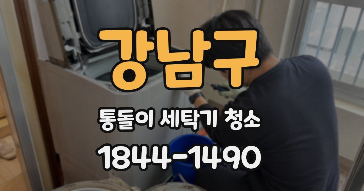 강남구 통돌이 세탁기 청소