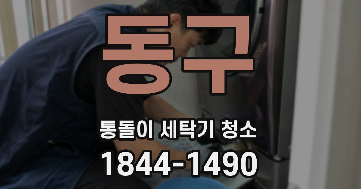 동구 통돌이 세탁기 청소