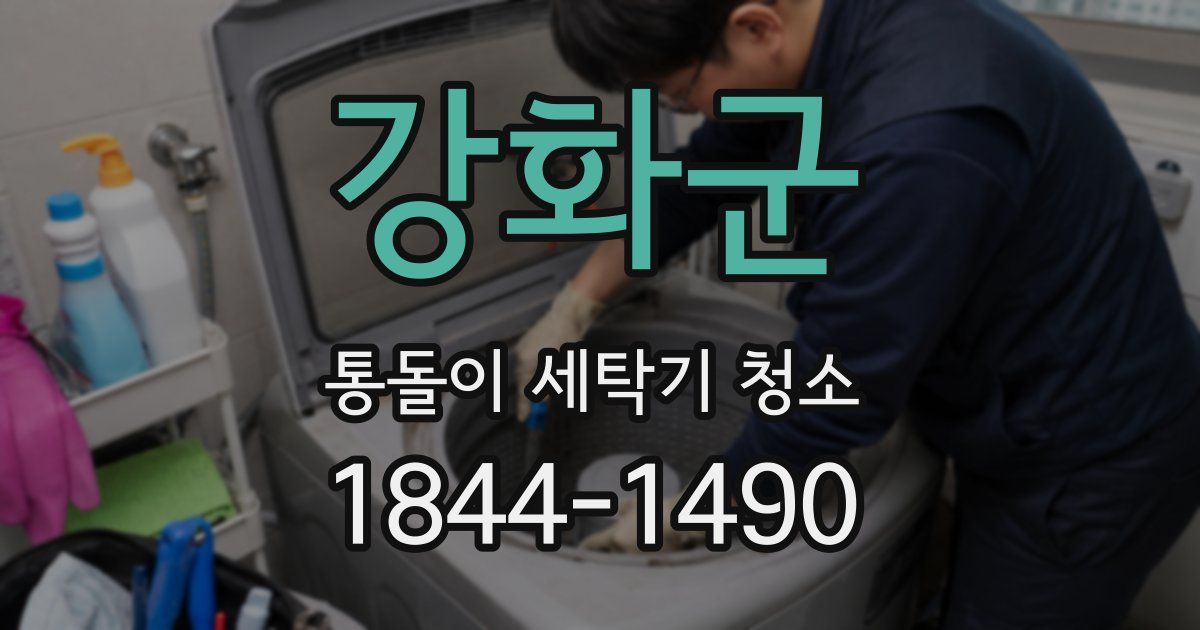 강화군 통돌이 세탁기 청소