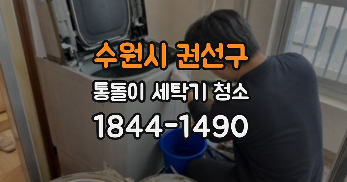수원시 권선구 통돌이 세탁기 청소