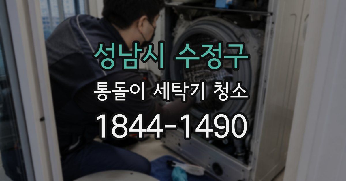 성남시 수정구 통돌이 세탁기 청소