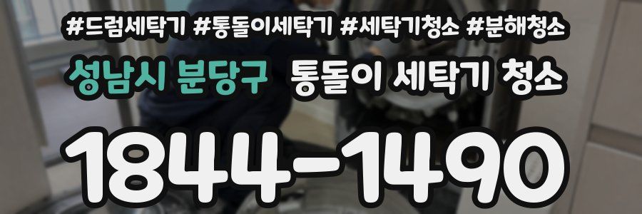 성남시 분당구 통돌이 세탁기 청소