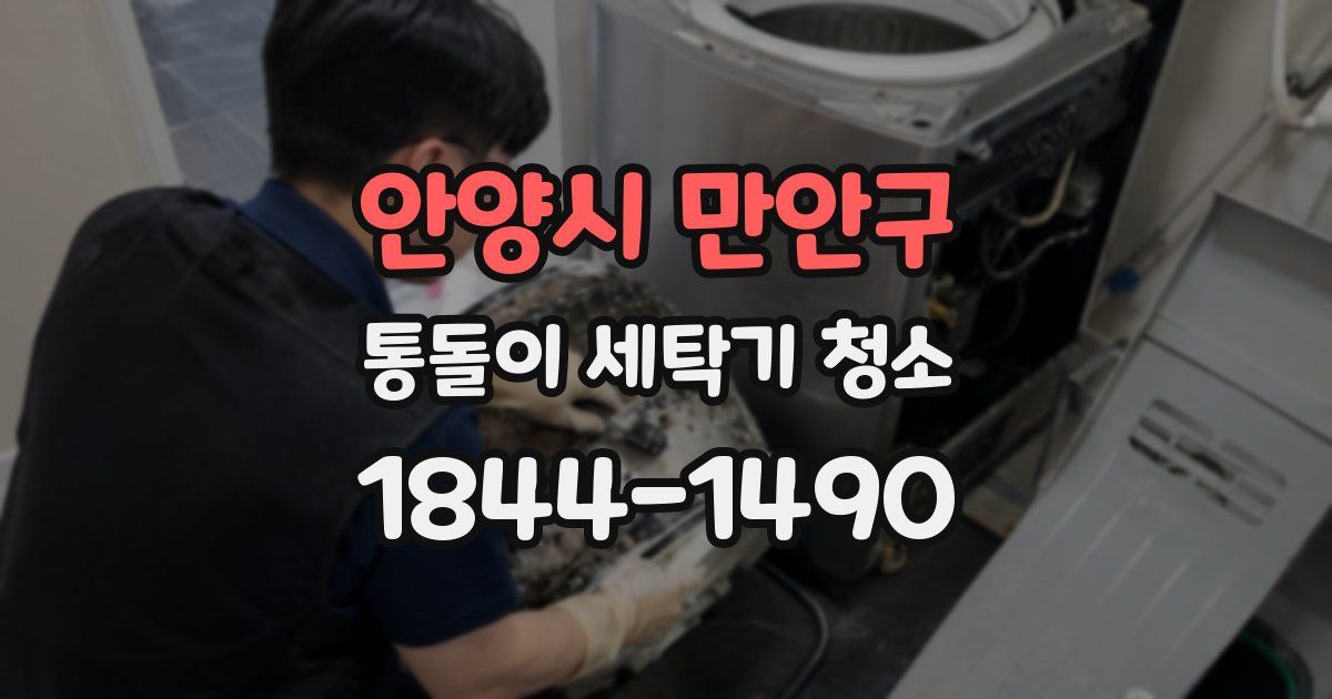 안양시 만안구 통돌이 세탁기 청소