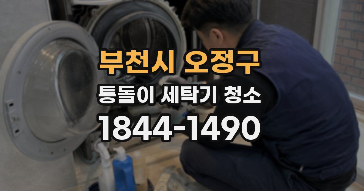 부천시 오정구 통돌이 세탁기 청소