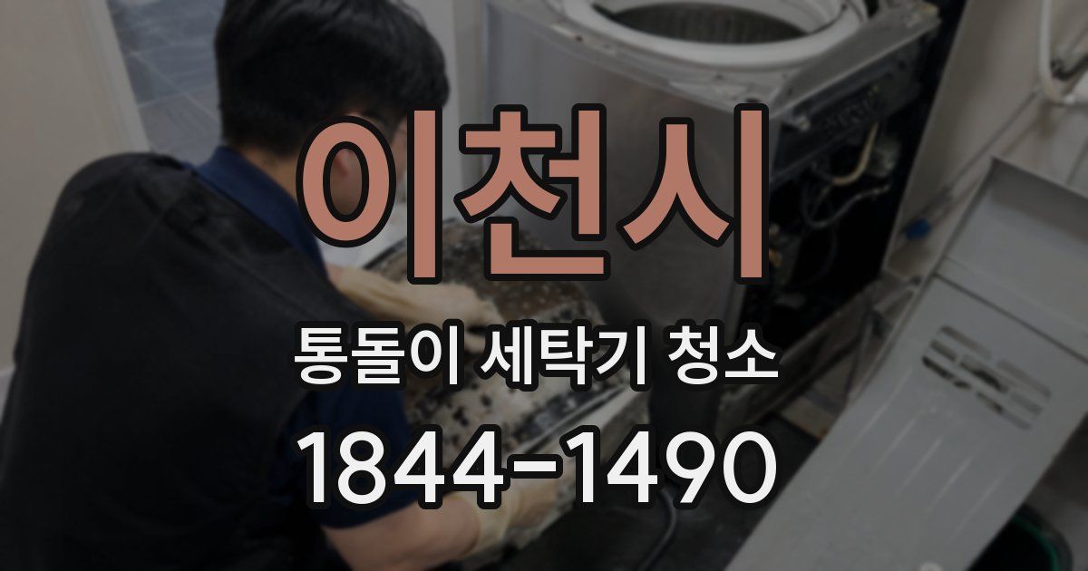 이천시 통돌이 세탁기 청소
