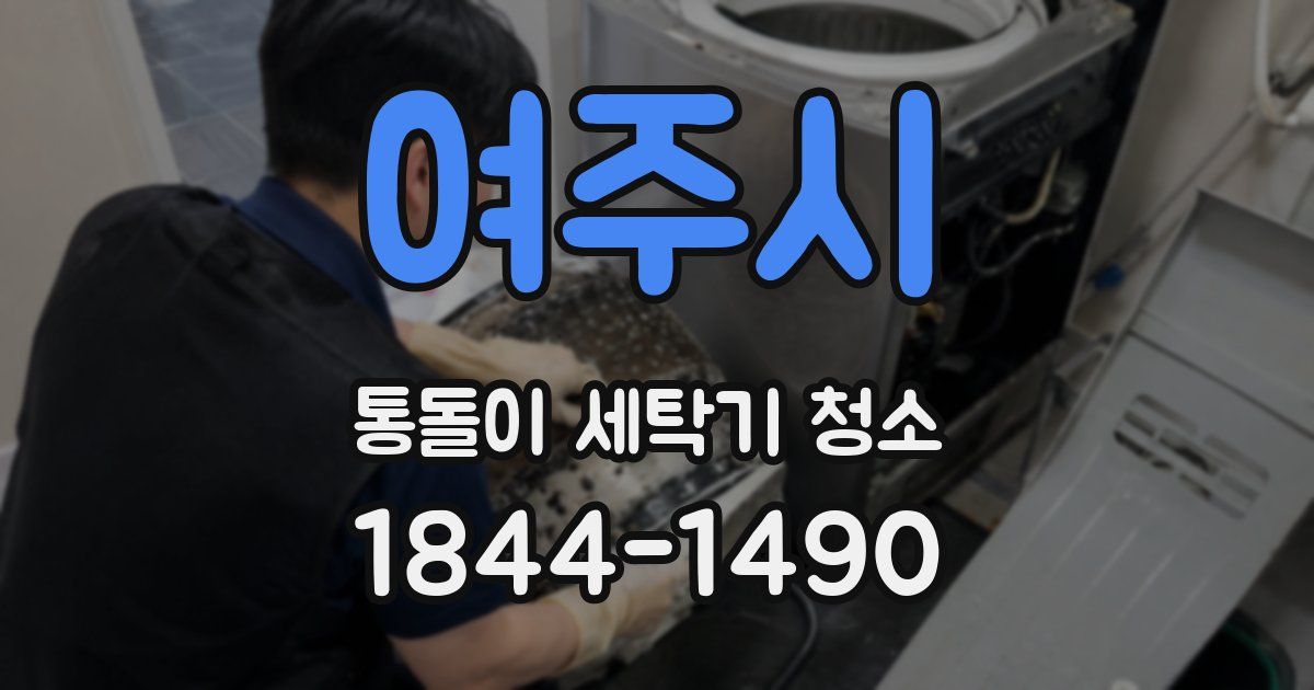여주시 통돌이 세탁기 청소