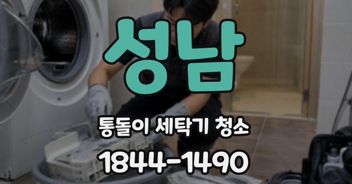 성남 통돌이 세탁기 청소