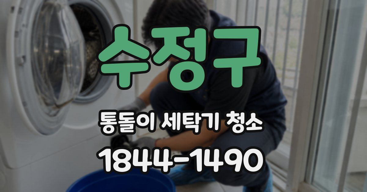 수정구 통돌이 세탁기 청소
