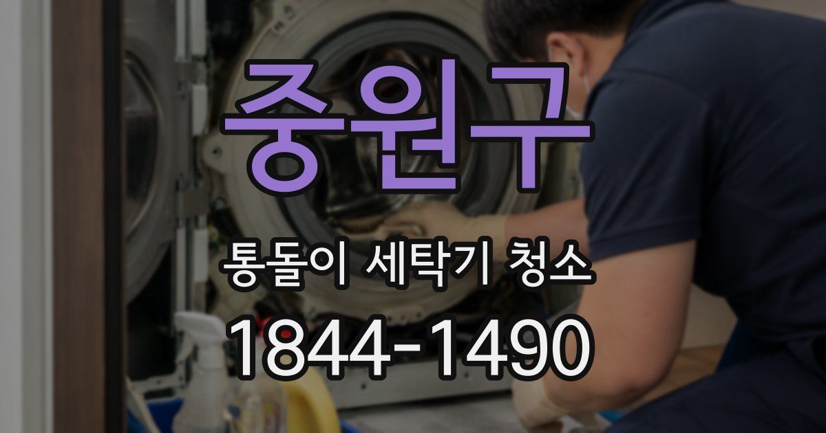 중원구 통돌이 세탁기 청소