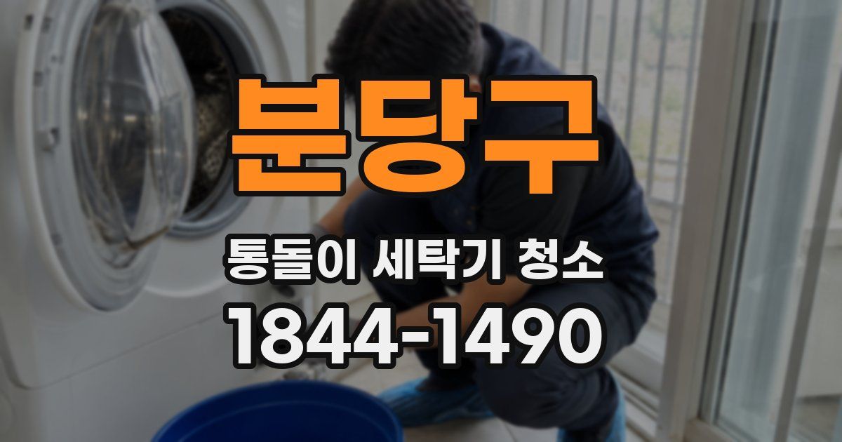 분당구 통돌이 세탁기 청소