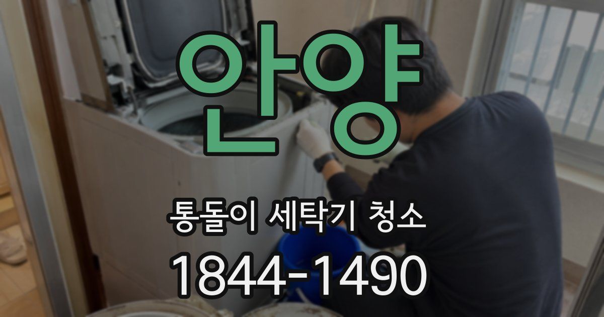 안양 통돌이 세탁기 청소