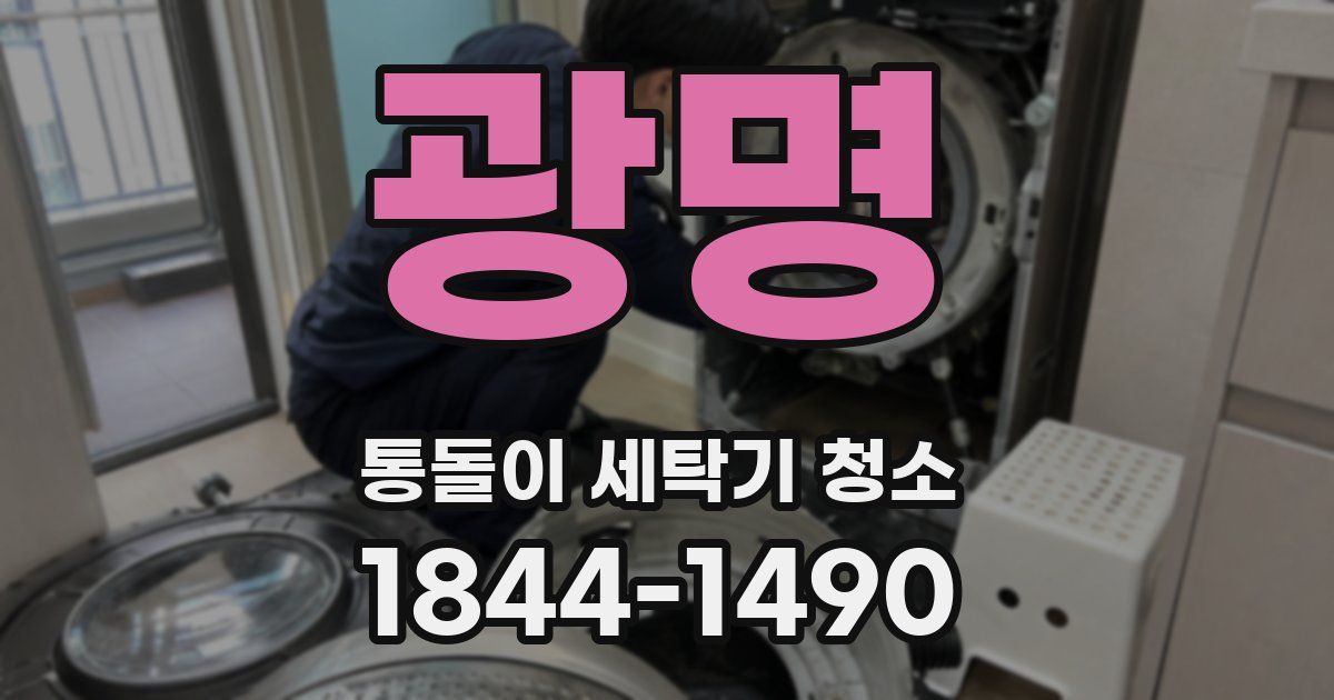 광명 통돌이 세탁기 청소