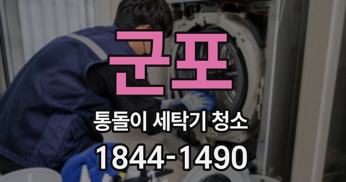 군포 통돌이 세탁기 청소