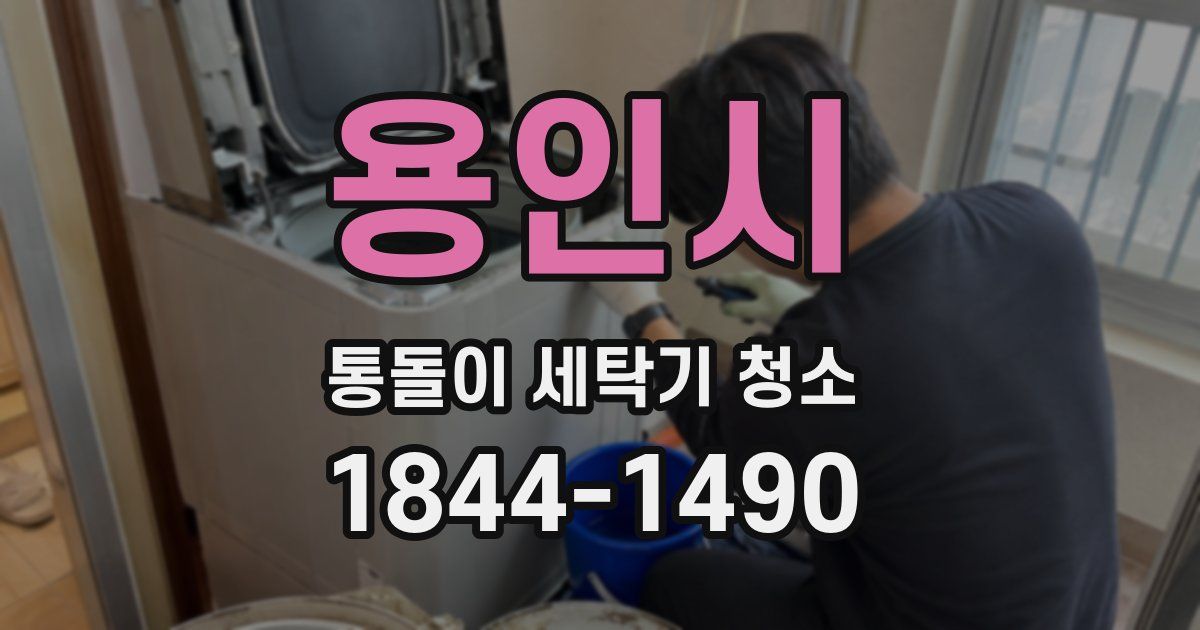 용인시 통돌이 세탁기 청소