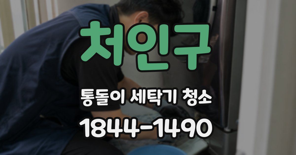 처인구 통돌이 세탁기 청소