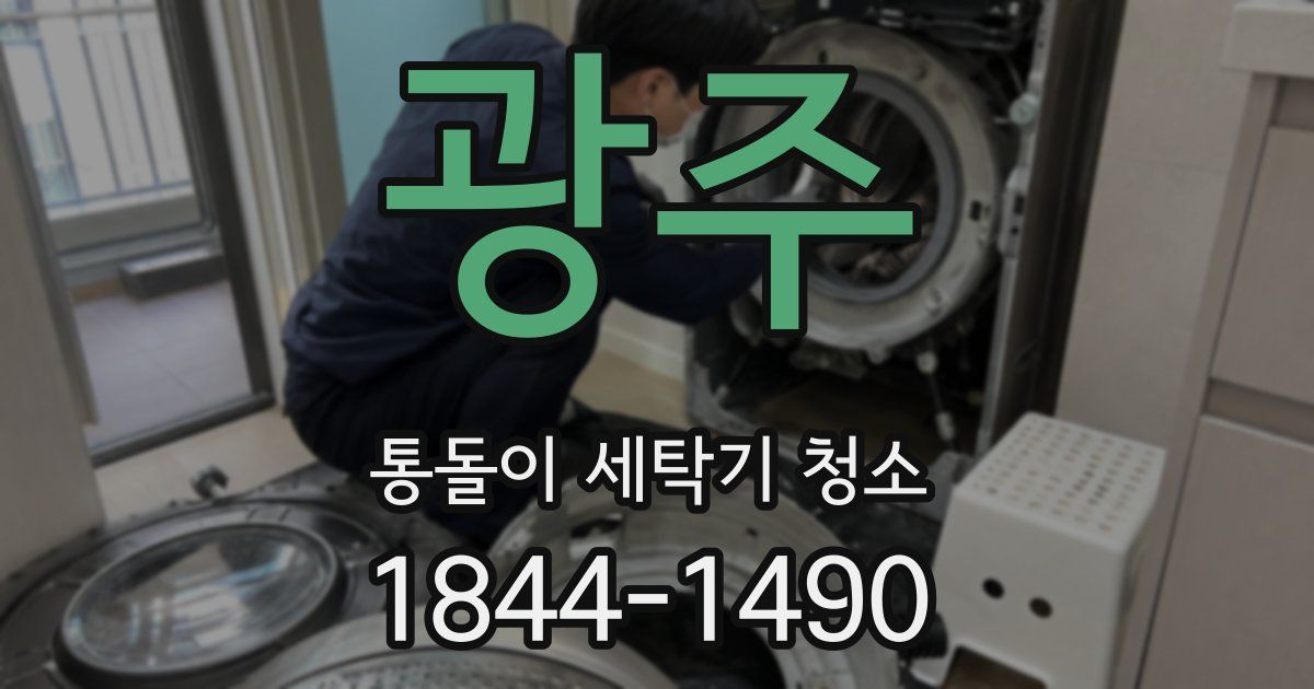 광주 통돌이 세탁기 청소