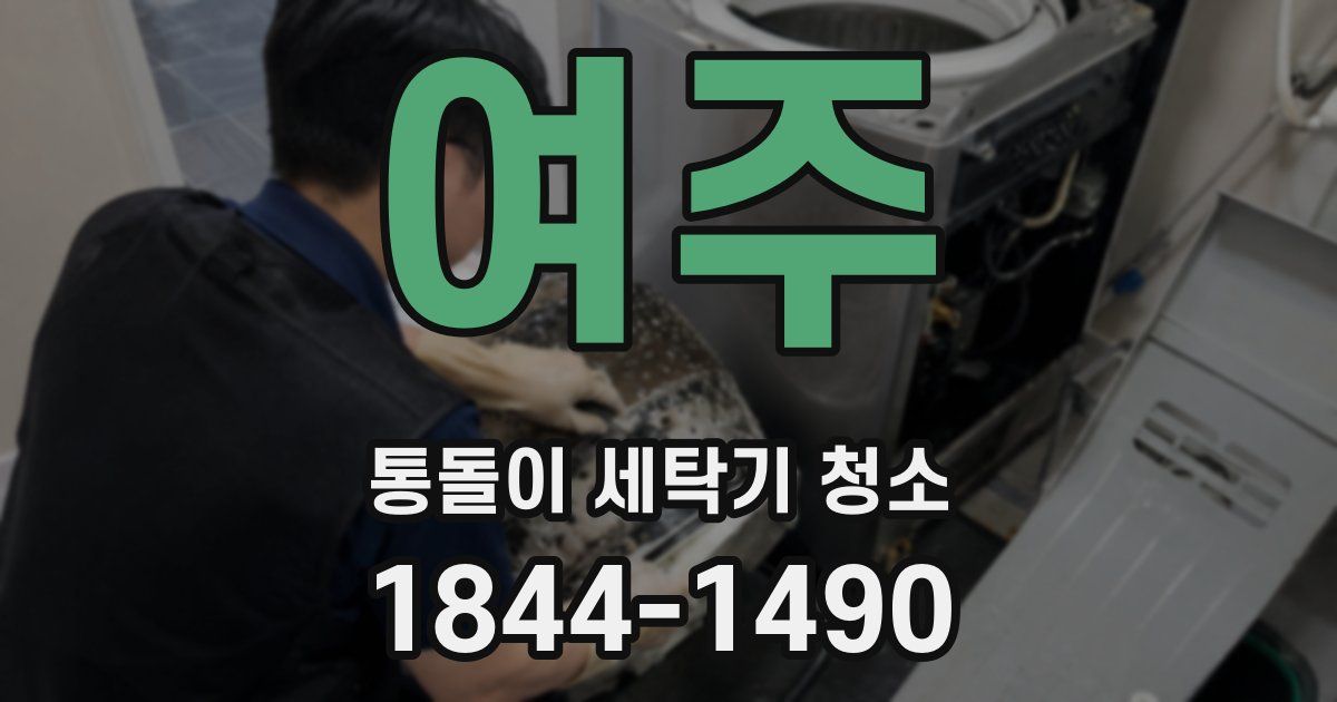 여주 통돌이 세탁기 청소