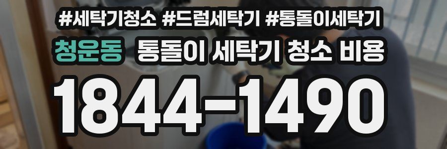 청운동 통돌이 세탁기 청소 비용